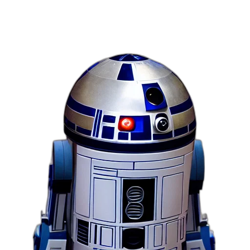 robot, staff, 3d render, concept art transparent PNG cut-out