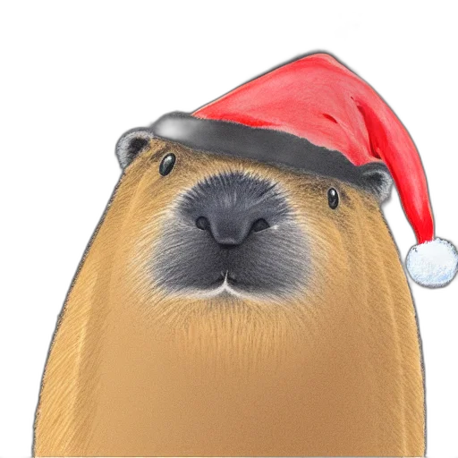 hat, animal, staff, photorealistic transparent PNG cut-out