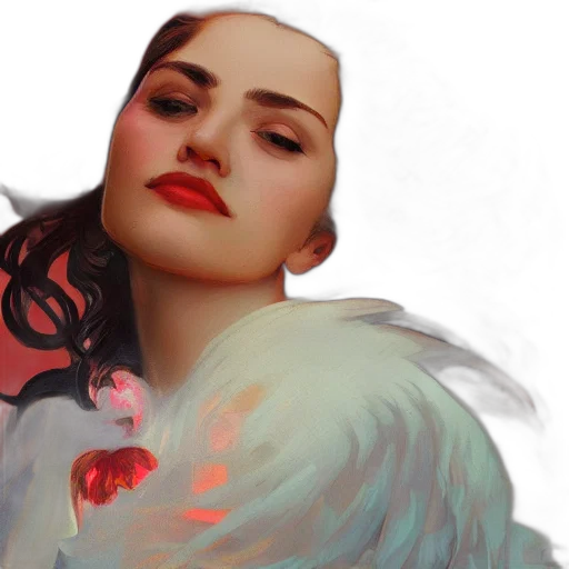 face, concept art, fantasy art, photorealistic transparent PNG cut-out