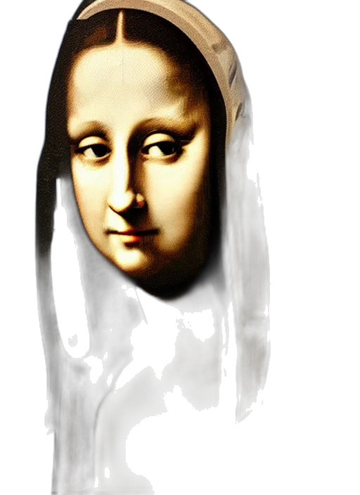 face, mask, crown, dress transparent PNG cut-out