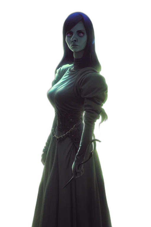 staff, dress, robot, face transparent PNG cut-out