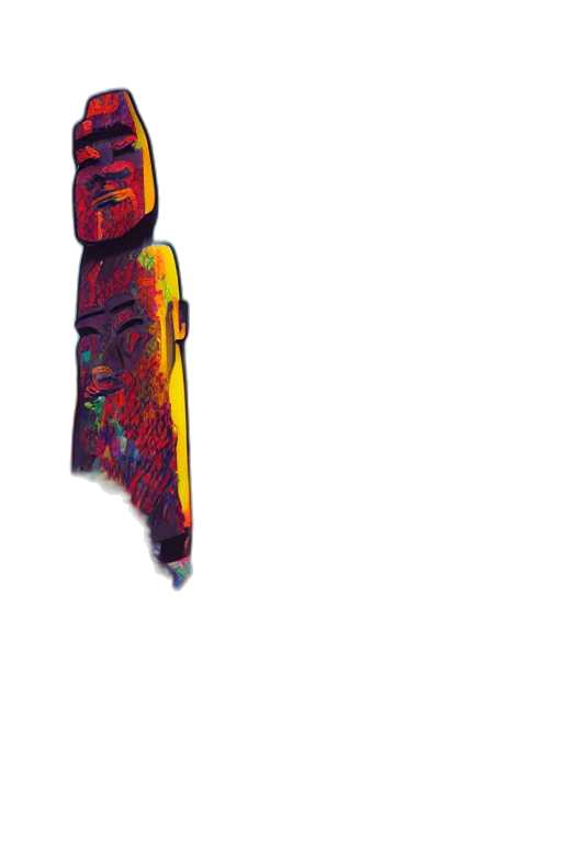 mask, face, staff, weapon transparent PNG cut-out