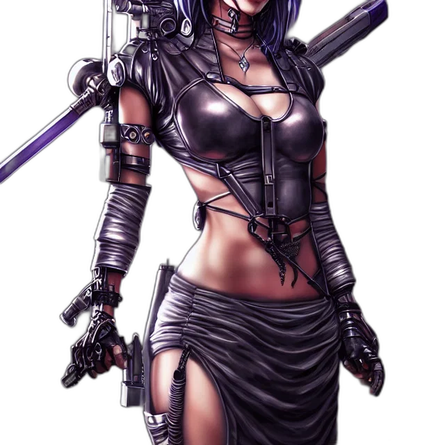weapon, sword, staff, cyberpunk transparent PNG cut-out