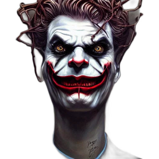 face, mask, creature, comic book art transparent PNG cut-out