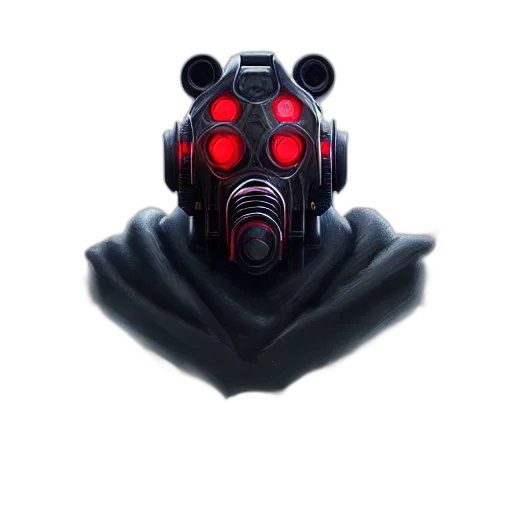 mask, robot, weapon, face transparent PNG cut-out