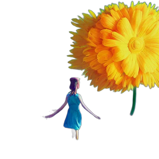 flower, dress, umbrella, crown transparent PNG cut-out