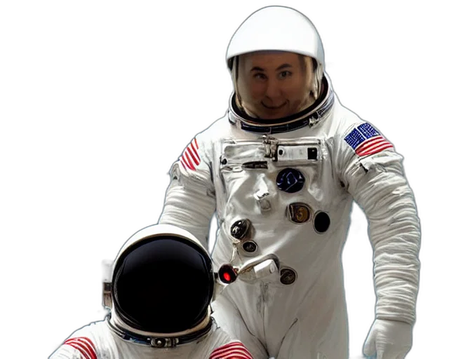 outer space, astronaut, cyber, suit transparent PNG cut-out
