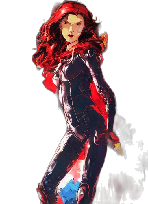 comic book art, concept art, fantasy art, cartoon transparent PNG cut-out