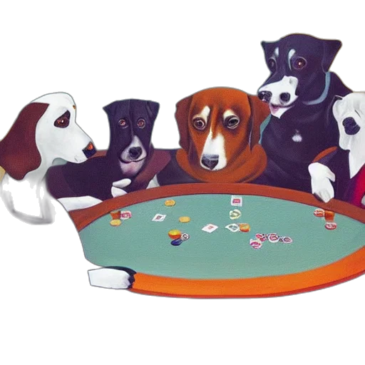 concept art, painting, hipster, dogs transparent PNG cut-out