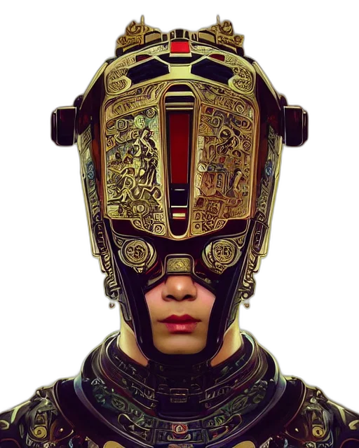 robot, mask, face, crown transparent PNG cut-out