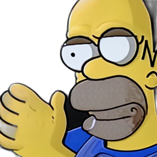 cartoon, photorealistic, realistic, homer transparent PNG cut-out