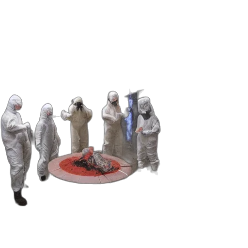 jacket, mask, staff, concept art transparent PNG cut-out