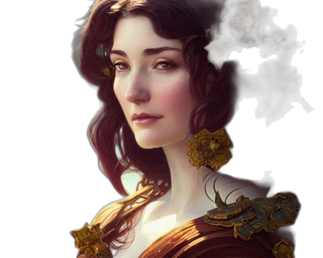 crown, dress, dragon, face transparent PNG cut-out