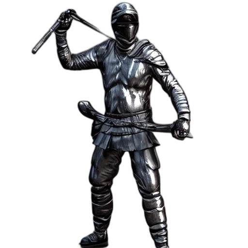 sword, staff, weapon, 3d render transparent PNG cut-out