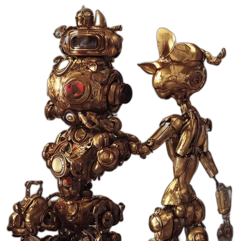 robot, weapon, staff, concept art transparent PNG cut-out