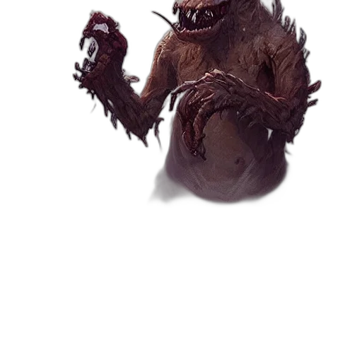 creature, dragon, animal, staff transparent PNG cut-out