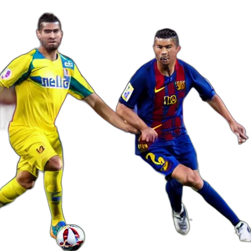 pixel art, ronaldo, beard, blond transparent PNG cut-out