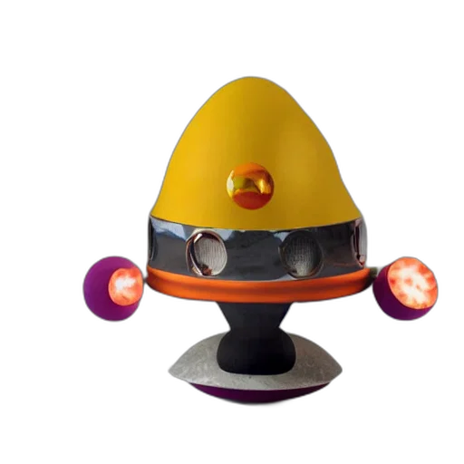 robot, hat, staff, weapon transparent PNG cut-out