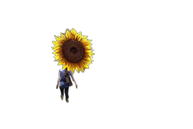 flower, umbrella, staff, creature transparent PNG cut-out
