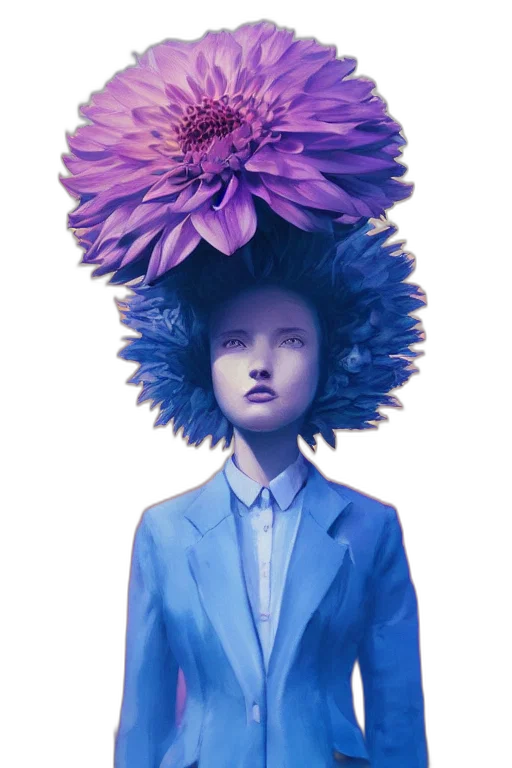 hat, crown, flower, dress transparent PNG cut-out