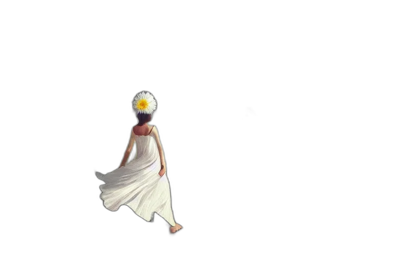 dress, mask, staff, creature transparent PNG cut-out