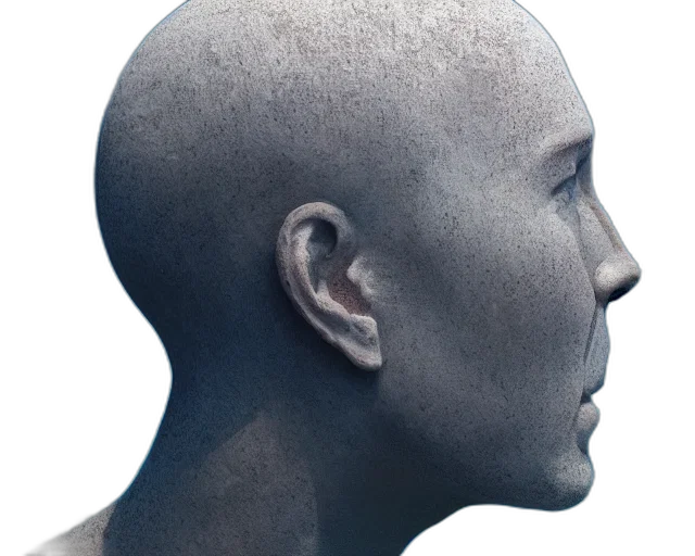 face, mask, robot, hair transparent PNG cut-out