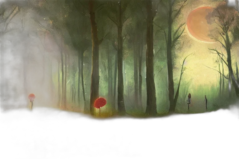 umbrella, concept art, fantasy art, watercolor transparent PNG cut-out