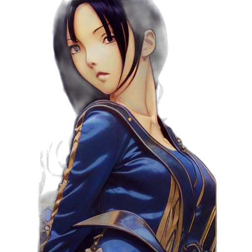 jacket, dress, anime, photorealistic transparent PNG cut-out
