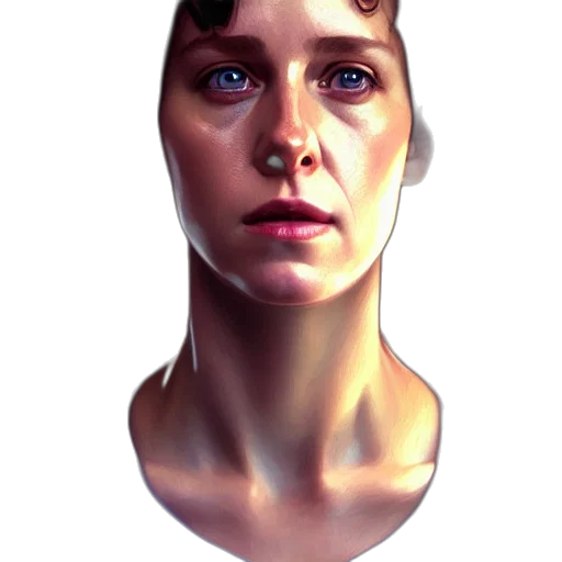 face, mask, robot, creature transparent PNG cut-out