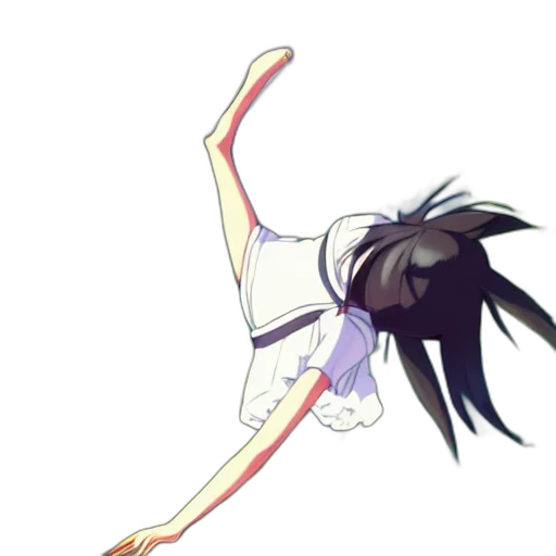 staff, hair, jacket, dress transparent PNG cut-out