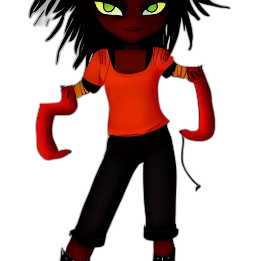 staff, creature, mask, hair transparent PNG cut-out