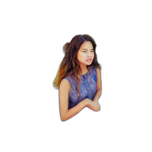 dress, face, hair, pixel art transparent PNG cut-out