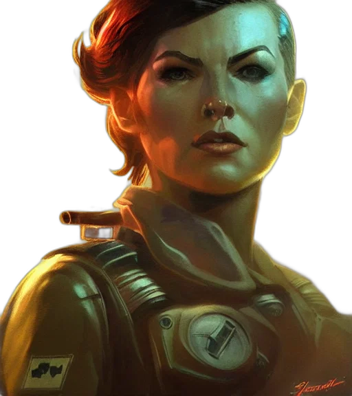 face, staff, comic book art, concept art transparent PNG cut-out