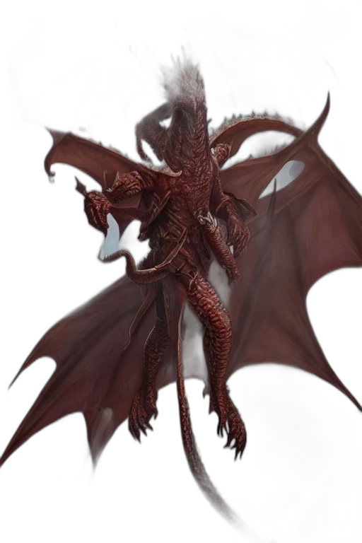 dragon, creature, staff, animal transparent PNG cut-out