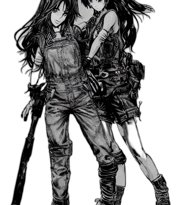 weapon, jacket, sword, cyberpunk transparent PNG cut-out