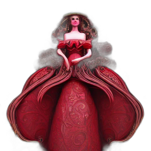 dress, concept art, fantasy art, 3d render transparent PNG cut-out