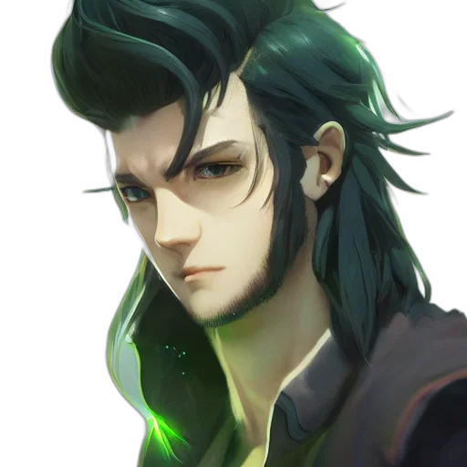 face, staff, jacket, hair transparent PNG cut-out