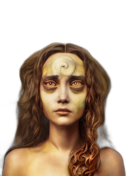 face, mask, jewelry, fantasy art transparent PNG cut-out