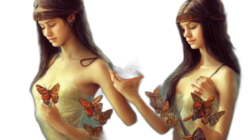fantasy art, photorealistic, concept art, oil painting transparent PNG cut-out