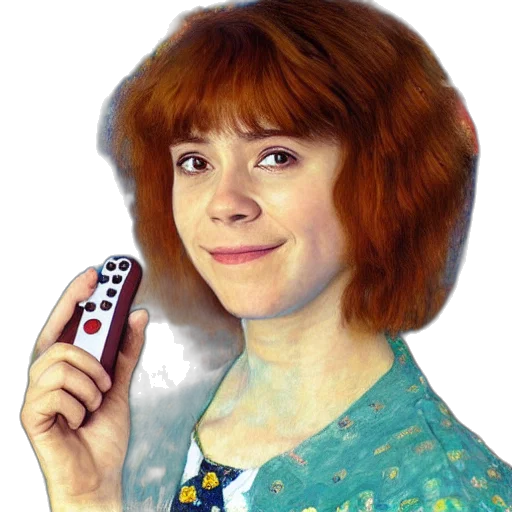 hair, face, staff, robot transparent PNG cut-out
