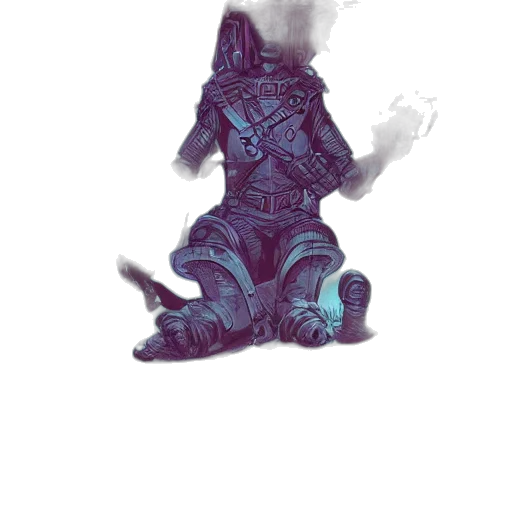 robot, dragon, sword, weapon transparent PNG cut-out