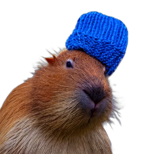 hat, animal, creature, staff transparent PNG cut-out