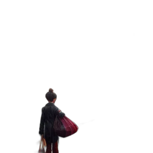 umbrella, jacket, dress, shoes transparent PNG cut-out