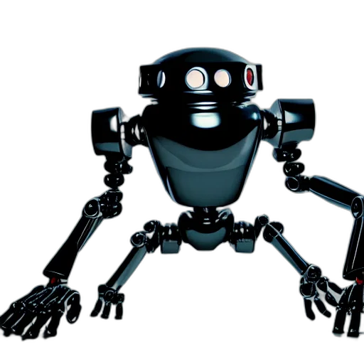 robot, creature, animal, staff transparent PNG cut-out
