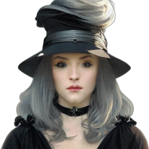 hat, crown, face, dress transparent PNG cut-out