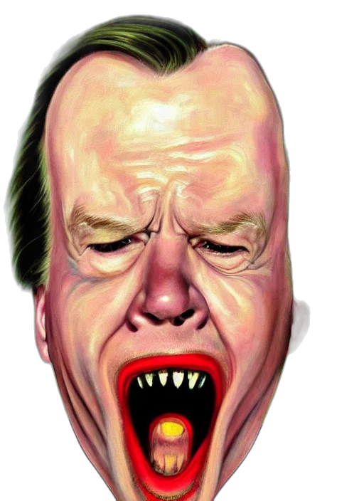 face, mask, creature, photorealistic transparent PNG cut-out