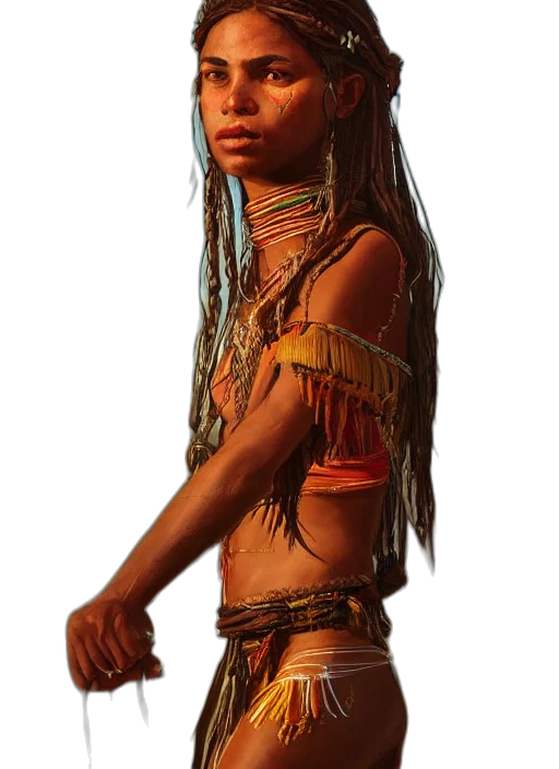 staff, jewelry, face, hair transparent PNG cut-out