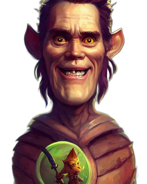 face, creature, staff, fantasy art transparent PNG cut-out