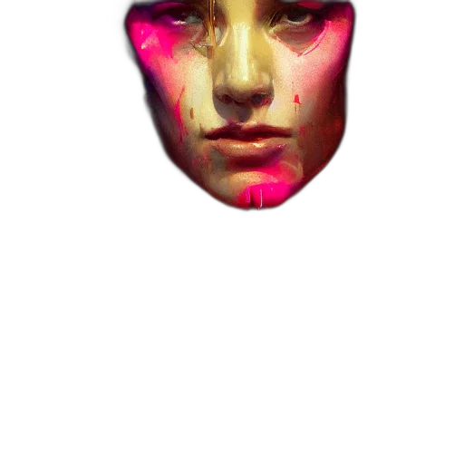face, mask, creature, jewelry transparent PNG cut-out