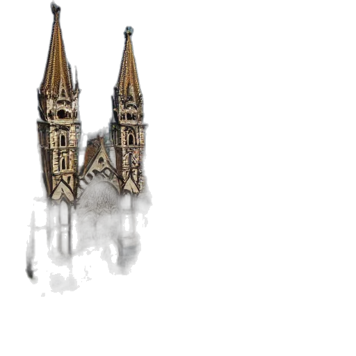 crown, building, jewelry, 3d render transparent PNG cut-out